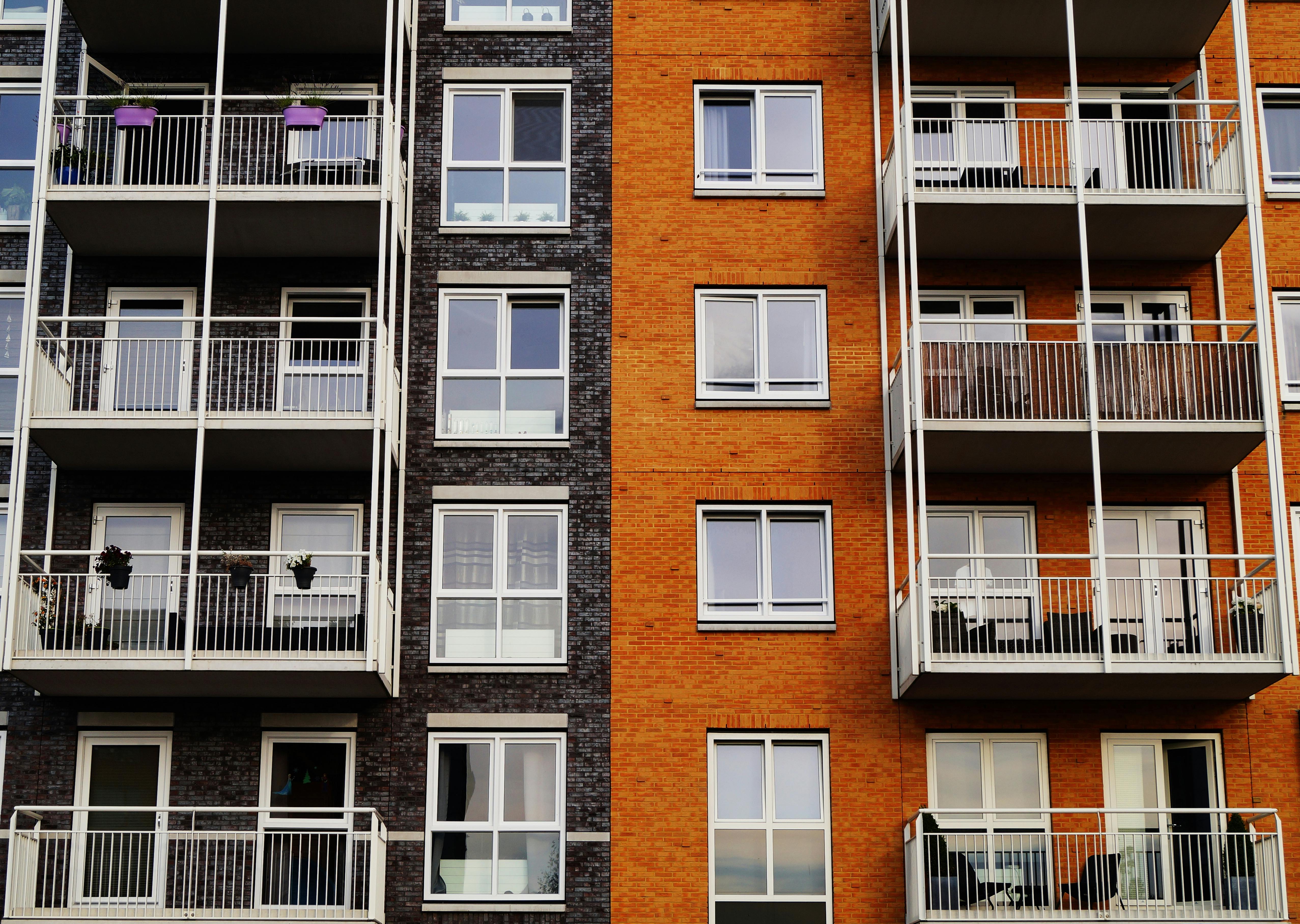 Large apartment complex showing scale of multi-unit projects
